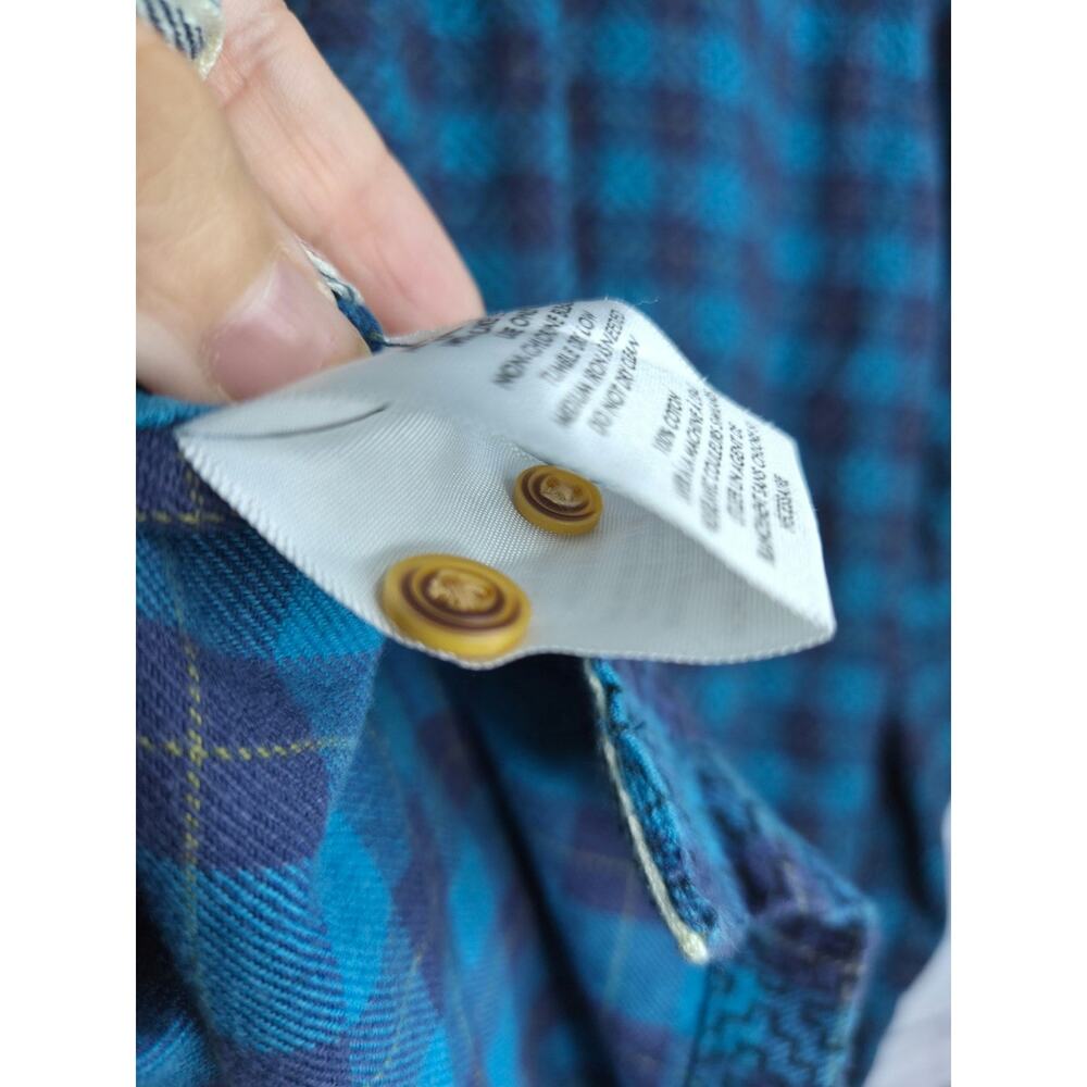 Koto Urban Outfitters Mens M Geometric Aztec Southwestern Button Down Shirt Blue - Picture 7 of 7